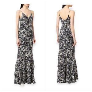 REBECCA VALLANCE LOLA MAXI DRESS,  Navy Print, Size 8US,‎ New with Tag